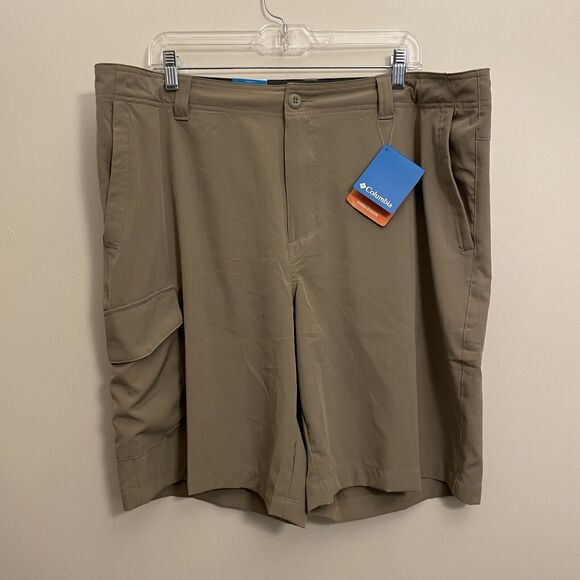 New Columbia Omni Shade Sun Protection Omni Wick Tan Shorts UPF 50 Sz 40 Cargo - Picture 1 of 12